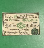 Bancnota Notgeld 60 heller 31 decembrie 1920