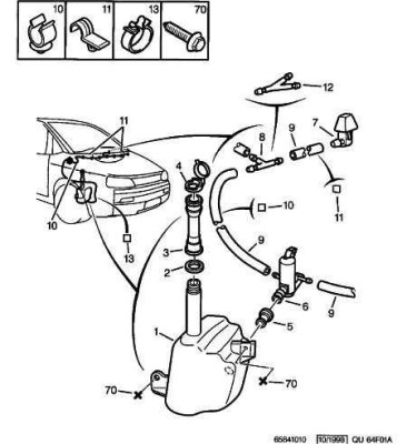 Rezervor spalator parbriz Peugeot 807 (E_), 07.2002-; Expert, 02.2007-07.2016; Citroen C8 (Ea/Eb), 07.2002-; Jumpy, 02.2007-06.2016 ; Masini cu spala foto