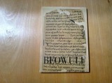 BEOWULF Poem Epic - legenda din secolul al VI -lea - 1969, 156 p.