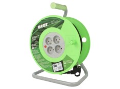 Prelungitor alimentare ACAR 3x1,5mm&sup2; 4 prize PVC negru bobinat