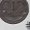 AUSTRIA 1 HELLER 1911 AUNC, cupru