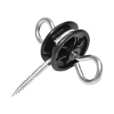 Izolator cu ancorare dubla 5.8 mm, 85x87 mm, pentru gard electric