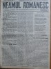 Ziarul Neamul romanesc , nr. 1 , 1915 , din perioada antisemita a lui N. Iorga