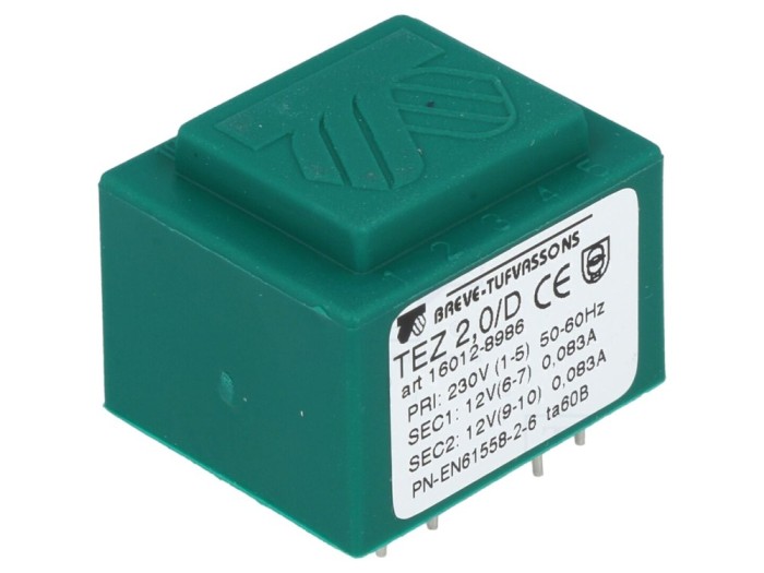 Transformator &icirc;ncapsulat 2VA 230V 12V