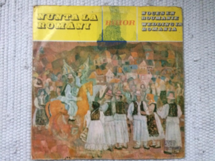 nunta la romani bihor orchestra crisana dublu disc vinyl 2 lp muzica populara folclor STM EPE 01482 VG