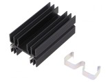 Radiator Extrudat Negru 63mm x 35mm TO218 TO220 TOP3
