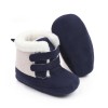Cizmulite bleumarine cu gri pentru baietei (Marime Disponibila: 3-6 luni