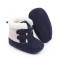 Cizmulite bleumarine cu gri pentru baietei (Marime Disponibila: 3-6 luni