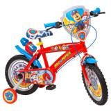 Bicicleta copii, Toimsa, Paw Patrol, 14 inch, Rosu