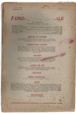 Revista Fundatiilor Regale ian/1946 T.Arghezi L.Patrascanu M.Sadoveanu F. Aderca foto