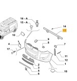 Intaritura bara, armatura FIAT DOBLO (152/263), 01.2010-12.2014 motorizare 1, 3, fata, inferior, Rapid