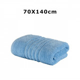 Cumpara ieftin Prosop baie bumbac,70x140cm,550g mp,linii,bleu-G072