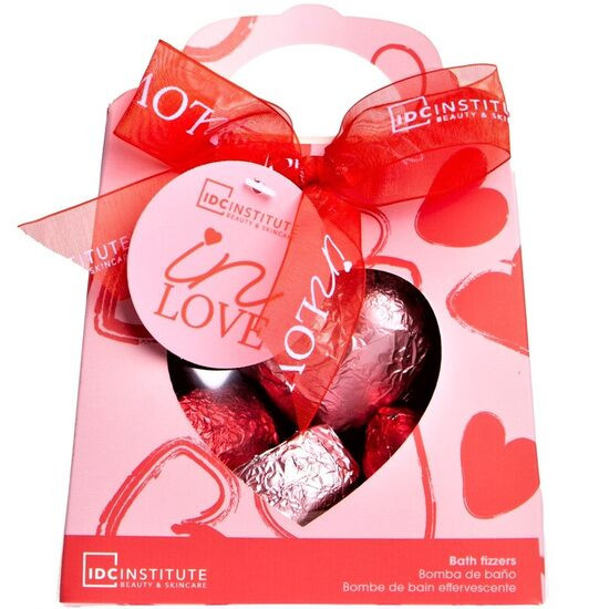 Set 5 bile solubile de baie In Love Rose, IDC Institute 42513, 175 g