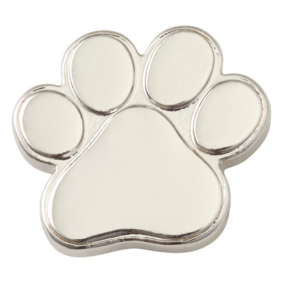 Jibbitz Crocs Silver Paw Print foto