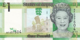 Bancnota Jersey, 1 Pound (nedatata; circa 2010-2018), necirculata