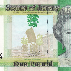 Bancnota Jersey, 1 Pound (nedatata; circa 2010-2018), necirculata