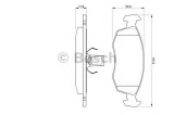 Set placute frana,frana disc FIAT STRADA pick-up (178E) (1998 - 2016) BOSCH 0 986 424 554