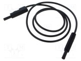 Cablu de măsurare Hirschmann T&amp;M MLB 100/1 V 60V DC 30V AC 16A 1m negru