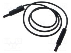 Cablu de măsurare Hirschmann T&amp;M MLB 100/1 V 60V DC 30V AC 16A 1m negru