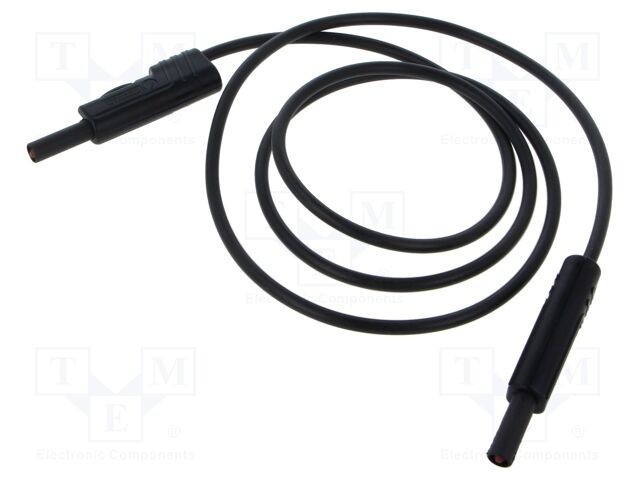 Cablu de măsurare Hirschmann T&amp;M MLB 100/1 V 60V DC 30V AC 16A 1m negru
