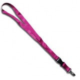 Breloc chei tip snur detasabil textil lungime 50.5 cm roz ciclam