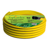 Furtun de gradina Top Garden, 3/4 inch, 50 m, 3 straturi, 25 bar, poliester, Galben