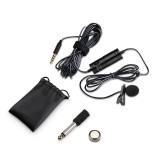 Cumpara ieftin Microfon Lavaliera cu Prindere pt Smartphone si DSLR, Sunet HD, Zgomot Redus, 3.5mm, Buton Comutabil, Clips Prindere