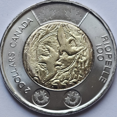 2 Dollars 2023 Canada, Jean Paul Riopelle, unc, varianta normala foto