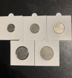 Set monede 5,15,25 bani 1,3 lei 1966 RSR