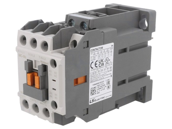 Contactor 3P 12VDC 9A MC-9B