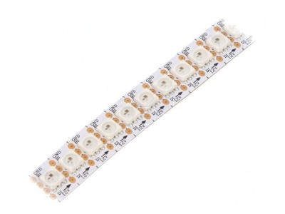 Bandă LED RGB 5050 12V 144 LED/m Albă 12mm PCB foto