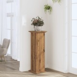 Cumpara ieftin Suport de plante stejar artizanal, 33x33x100 cm, lemn prelucrat