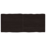 VidaXL Blat masă, 140x60x(2-4) cm, maro, lemn tratat contur organic