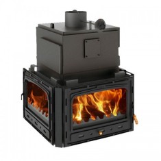 Focar de semineu tip centrala, Prity 3CW28, 10,5 kg/h, 770 x 590 x 1020