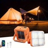 Lampă portabilă de camping, re&icirc;ncărcabilă solar și USB