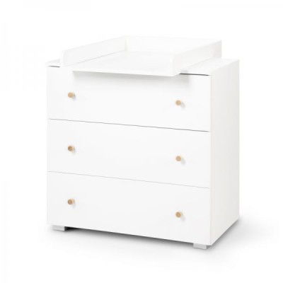 Comoda de infasat Klups KAROLINA alb-natur GreatGoods Plaything foto