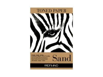 Bloc desen Toned Paper Sand, A4, 120g, 50 file, fara spirala Fabriano foto