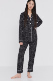 Answear Lab Pijama femei, culoarea negru