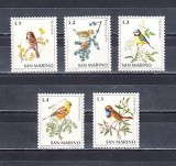 A12 S2 5 - Timbre foarte veche - San Marino - pasari