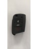 Husa cheie auto din silicon VW Golf 7/ Jetta , Skoda Octavia 2013-, Seat 2013-, fara logo -Negru, Xenon Bright