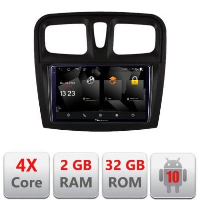 Navigatie Dacia Sandero 2012-2020 var B Android radio gps internet Octa core 2+32 carplay android auto CarStore Technology foto