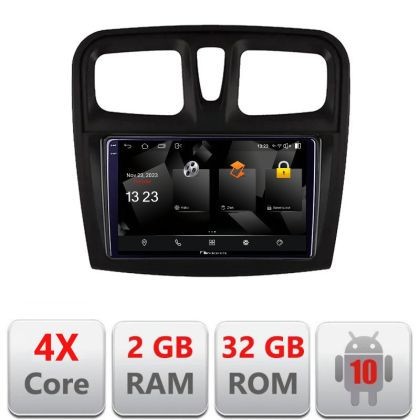 Navigatie Dacia Sandero 2012-2020 var B Android radio gps internet Octa core 2+32 carplay android auto CarStore Technology