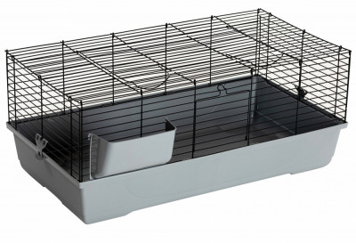 Cusca Cavia 100 pentru Iepuri, Porcusori, Rozatoare Negru cu Gri 90x43x42 cm G140.37.6 foto