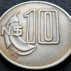 Moneda exotica 10 NUEVO PESOS - URUGUAY, anul 1981 * cod 4166