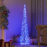 Con de lumina cu LED decorativ, albastru, 120 cm, acril GartenMobel Dekor, vidaXL