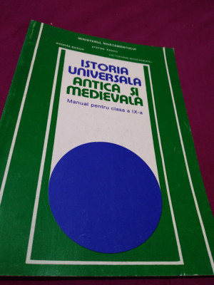 MANUAL ISTORIA UNIVERSALA ANTICA SI MEDIEVALA CLASA IX ANDRAS BODOR 1996 foto