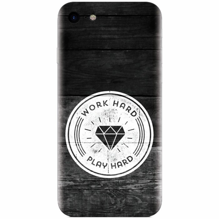 Husa silicon pentru Apple Iphone 6 Plus, Work Hard Play Hard