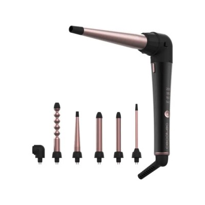 Ondulator Cecotec SurfCare TwistWaves, 43w, 5 capete, cot de 90 de grade, manusi termice, geanta si 2 cleme foto
