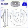 Set discuri frana spate DELPHI, Opel Insignia B Country Tourer (Z18), 06.2017-, Insignia B Grand Sport (Z18), 03.2017-, Insignia B Sports Tourer (Z18