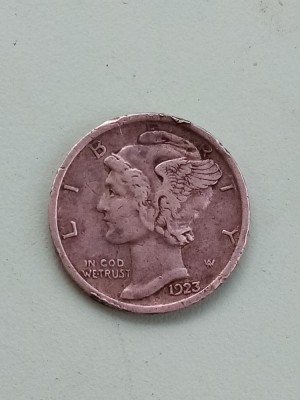 ONE DIME 1923.argint foto